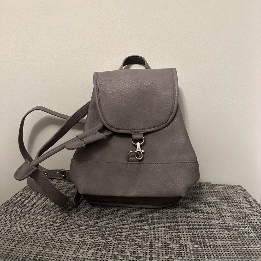 Free People gray mini backpack